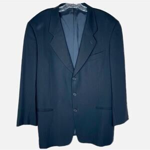 Vintage Giorgio Armani Virgin Wool Black Blazer
